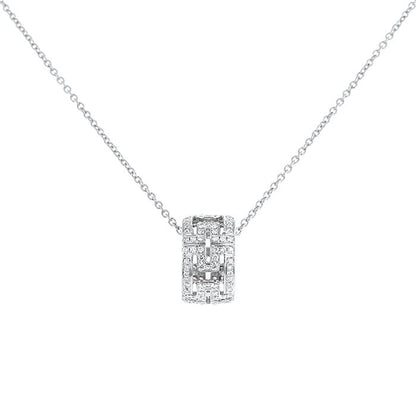 [Polaidi Jewelry]PARENTESI NECKLACE SILVER DIAMOND