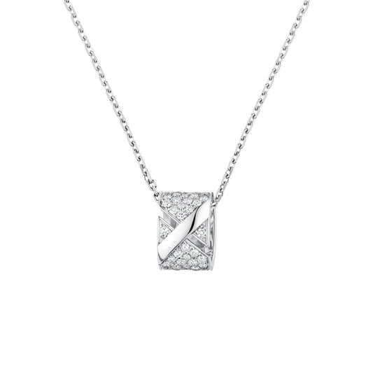 [Polaidi Jewelry]LIENS EVIDENCE DIAMOND PAVED NECKLACE