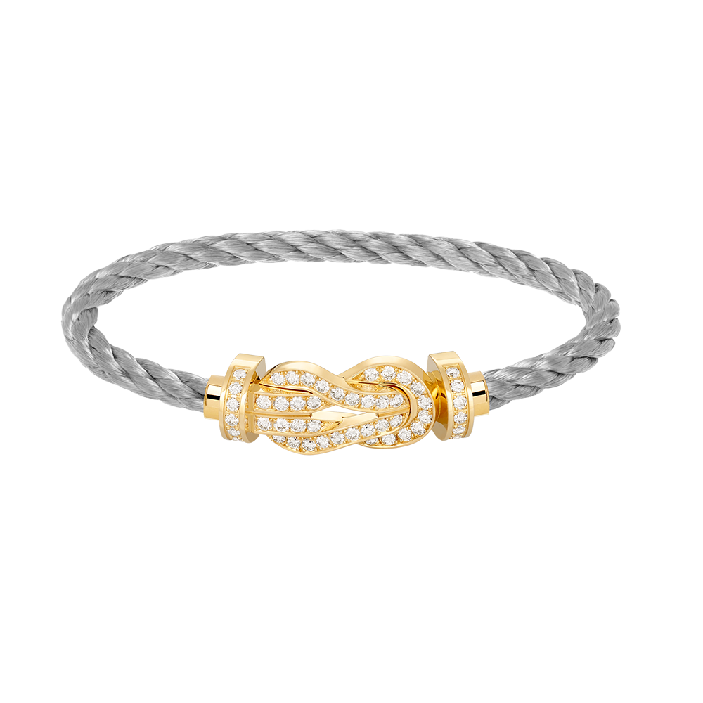 [：Polaidi Jewelry]CHANCE LARGE 8 FIGURE BUCKLE FULLDIAMOND BRACELET GOLD