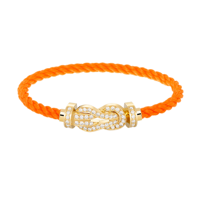 [：Polaidi Jewelry]CHANCE LARGE 8 FIGURE BUCKLE FULLDIAMOND BRACELET GOLD