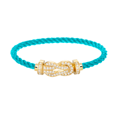 [：Polaidi Jewelry]CHANCE LARGE 8 FIGURE BUCKLE FULLDIAMOND BRACELET GOLD