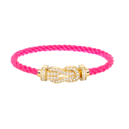 [：Polaidi Jewelry]CHANCE LARGE 8 FIGURE BUCKLE FULLDIAMOND BRACELET GOLD
