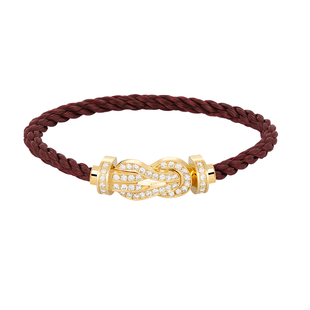 [Polaidi Jewelry]CHANCE LARGE 8 FIGURE BUCKLE FULLDIAMOND BRACELET GOLD