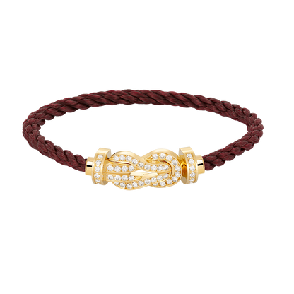 [：Polaidi Jewelry]CHANCE LARGE 8 FIGURE BUCKLE FULLDIAMOND BRACELET GOLD