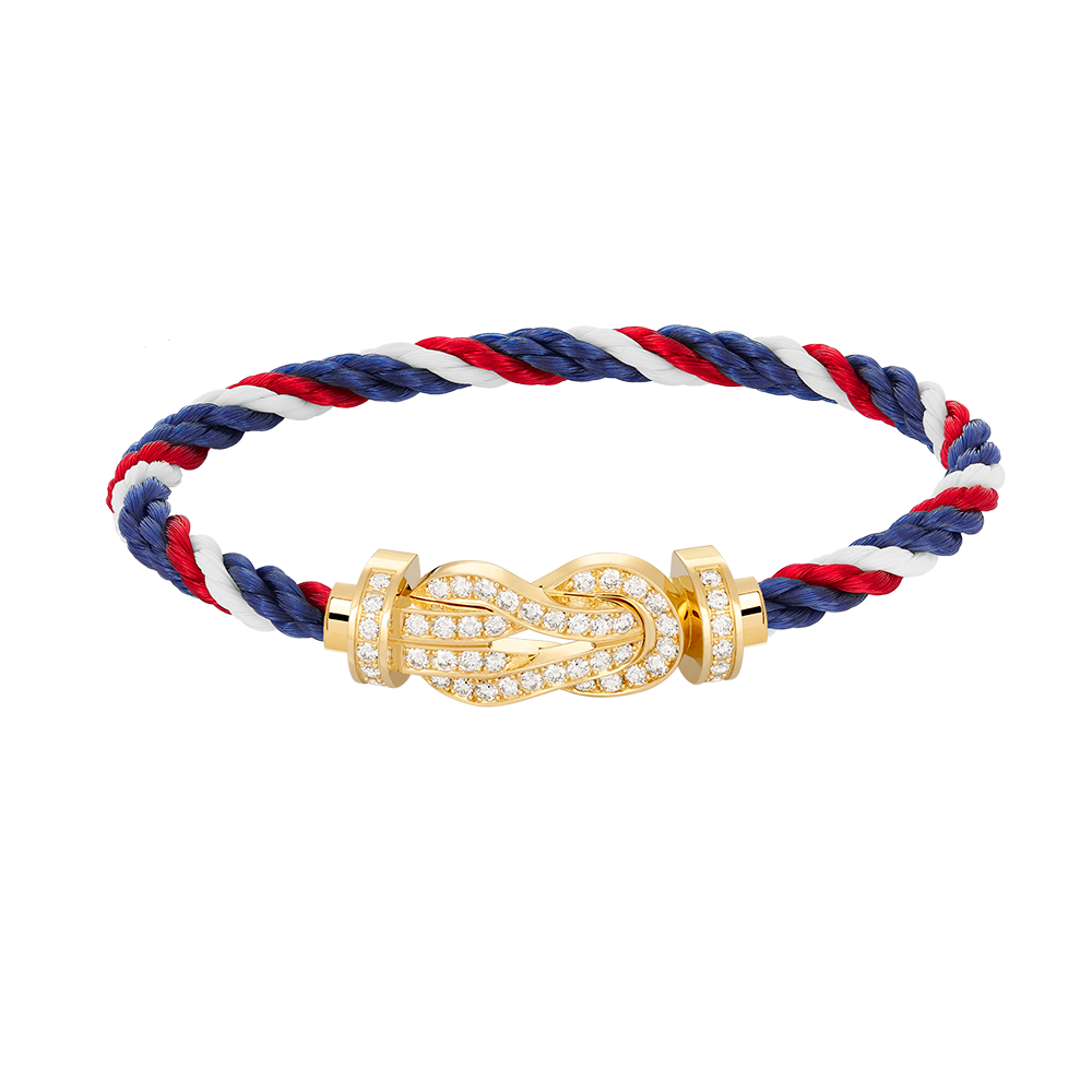[：Polaidi Jewelry]CHANCE LARGE 8 FIGURE BUCKLE FULLDIAMOND BRACELET GOLD