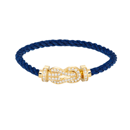 [：Polaidi Jewelry]CHANCE LARGE 8 FIGURE BUCKLE FULLDIAMOND BRACELET GOLD
