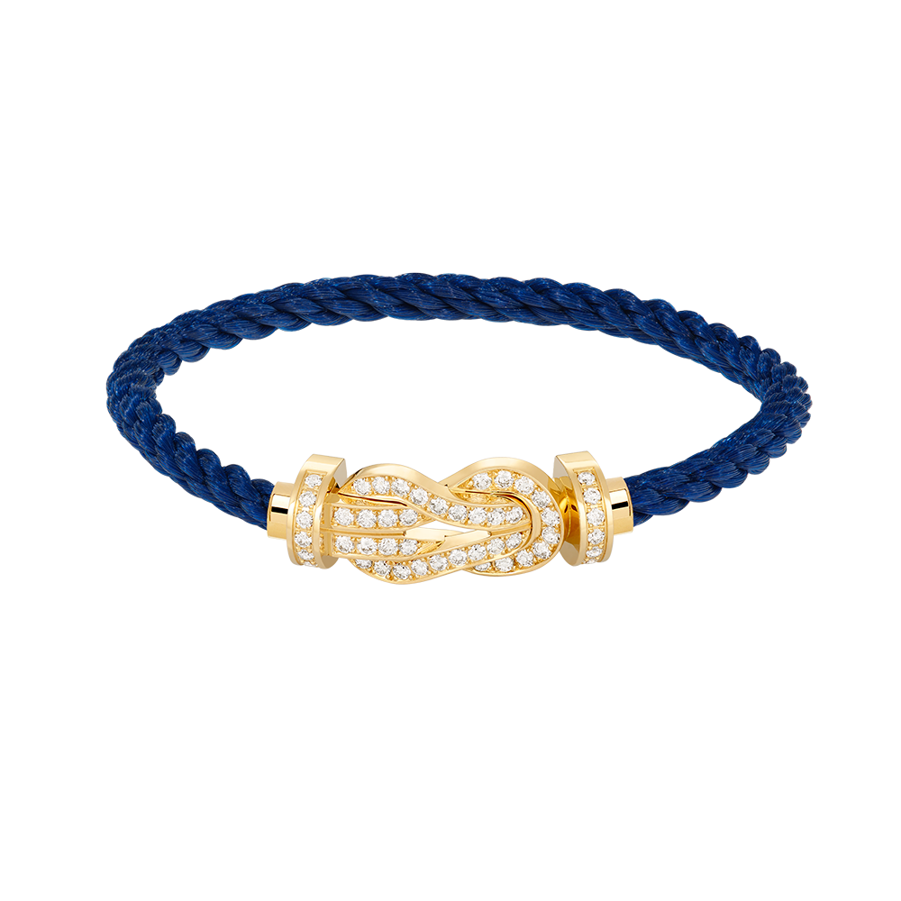[Polaidi Jewelry]CHANCE LARGE 8 FIGURE BUCKLE FULLDIAMOND BRACELET GOLD