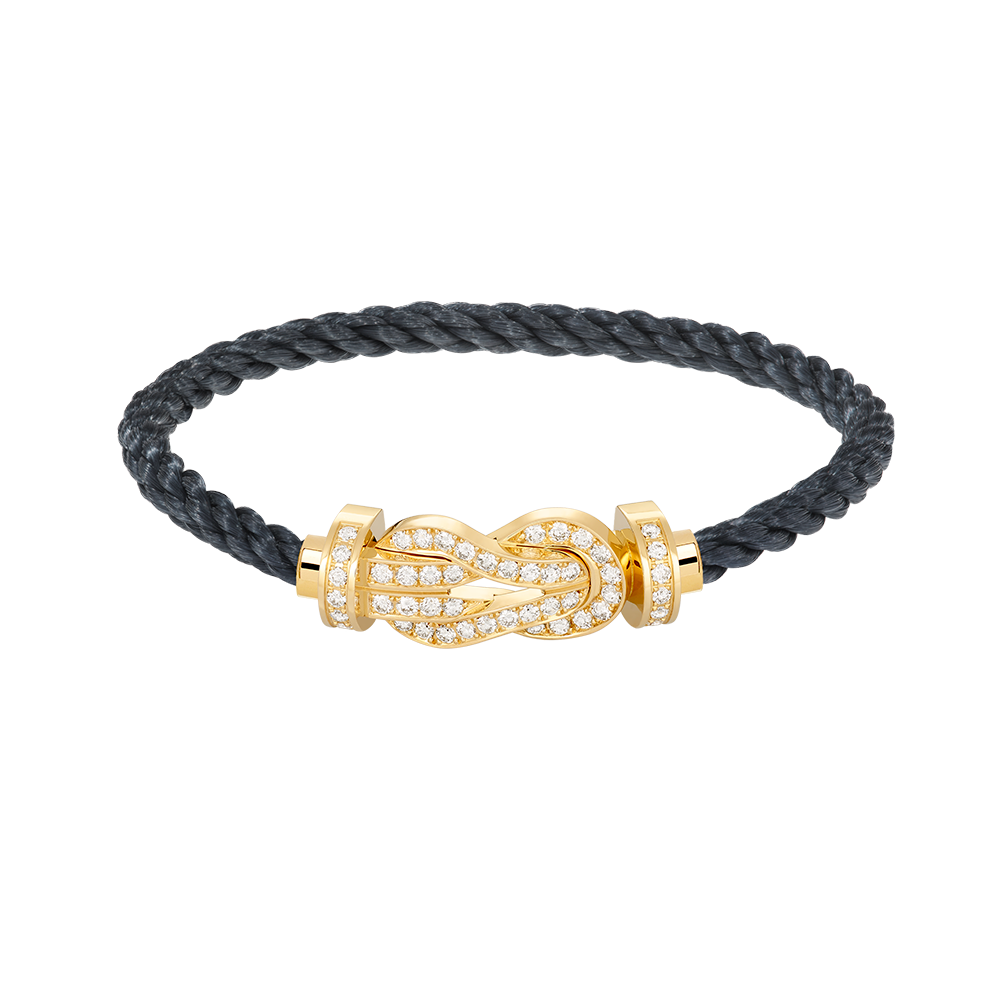 [：Polaidi Jewelry]CHANCE LARGE 8 FIGURE BUCKLE FULLDIAMOND BRACELET GOLD