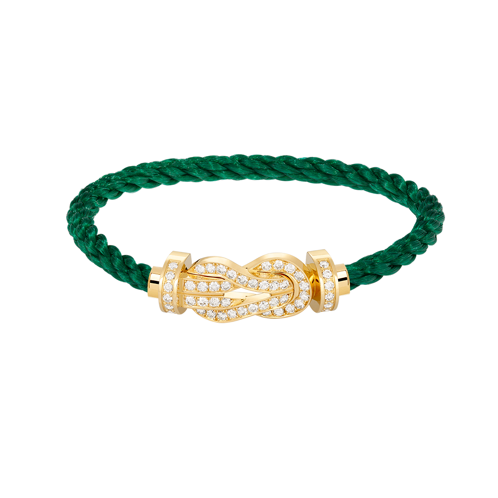 [：Polaidi Jewelry]CHANCE LARGE 8 FIGURE BUCKLE FULLDIAMOND BRACELET GOLD