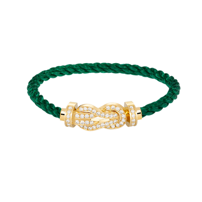 [Polaidi Jewelry]CHANCE LARGE 8 FIGURE BUCKLE FULLDIAMOND BRACELET GOLD
