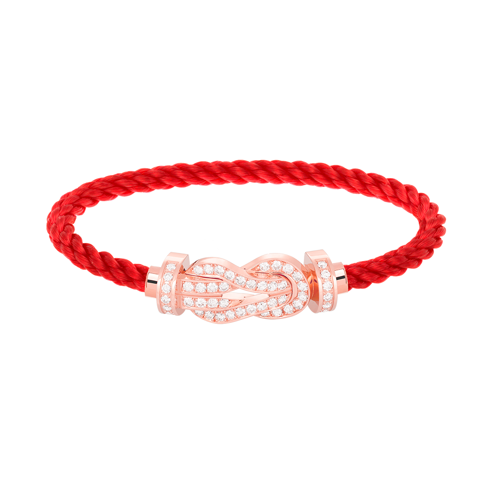 [：Polaidi Jewelry]CHANCE LARGE 8 FIGURE BUCKLE FULL DIAMOND BRACELET ROSE GOLD