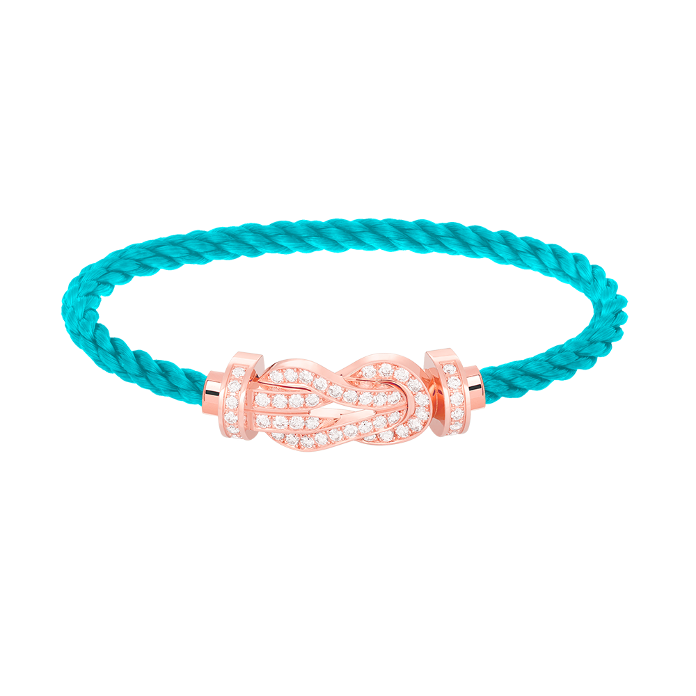 [：Polaidi Jewelry]CHANCE LARGE 8 FIGURE BUCKLE FULL DIAMOND BRACELET ROSE GOLD