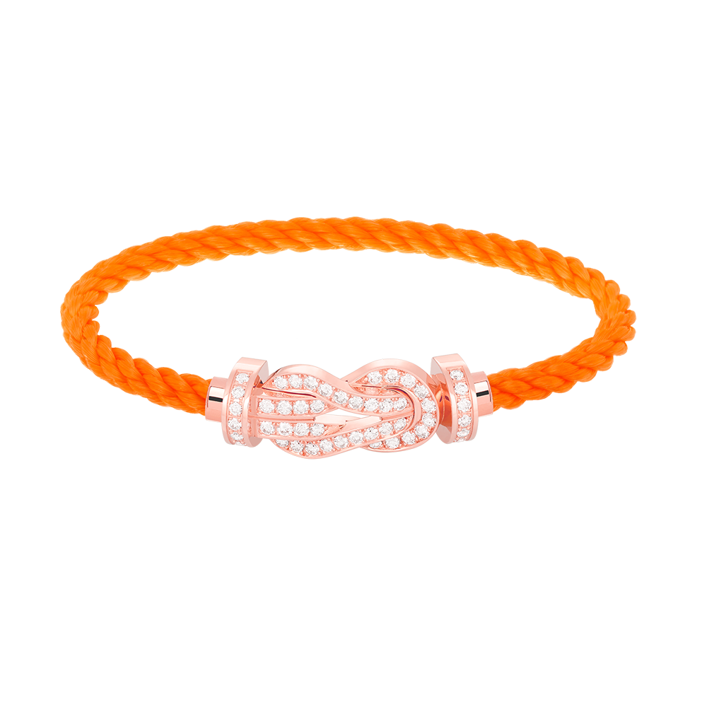 [：Polaidi Jewelry]CHANCE LARGE 8 FIGURE BUCKLE FULL DIAMOND BRACELET ROSE GOLD