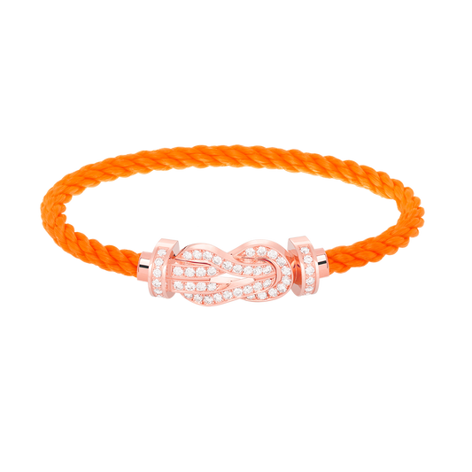 [：Polaidi Jewelry]CHANCE LARGE 8 FIGURE BUCKLE FULL DIAMOND BRACELET ROSE GOLD