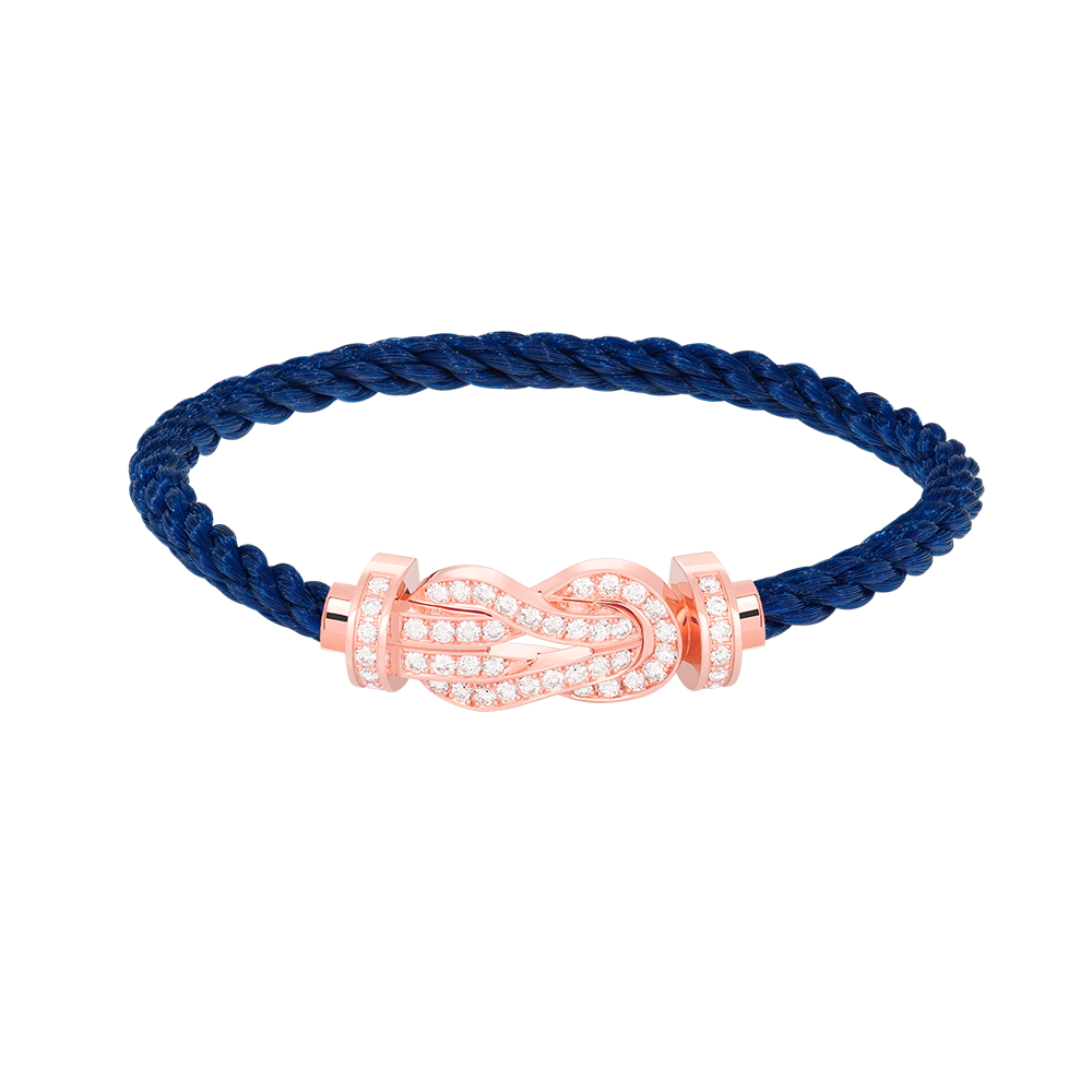 [：Polaidi Jewelry]CHANCE LARGE 8 FIGURE BUCKLE FULL DIAMOND BRACELET ROSE GOLD