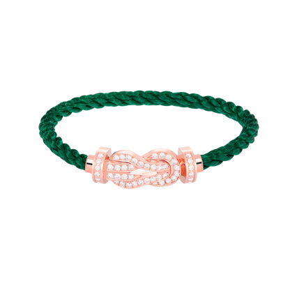 [：Polaidi Jewelry]CHANCE LARGE 8 FIGURE BUCKLE FULL DIAMOND BRACELET ROSE GOLD