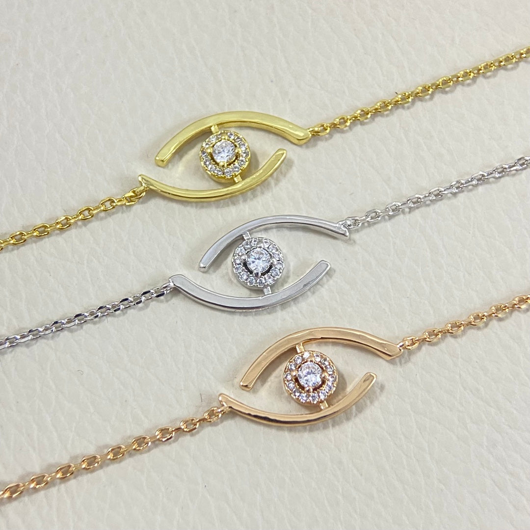 [Polaidi Jewelry]Lucky Eye Pave-Set Diamond Bracelet