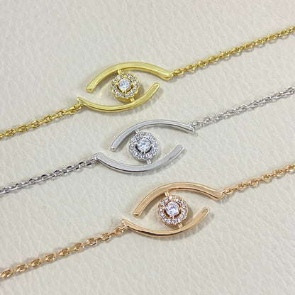 [Polaidi Jewelry] Glücksauge Pavé-Diamantarmband