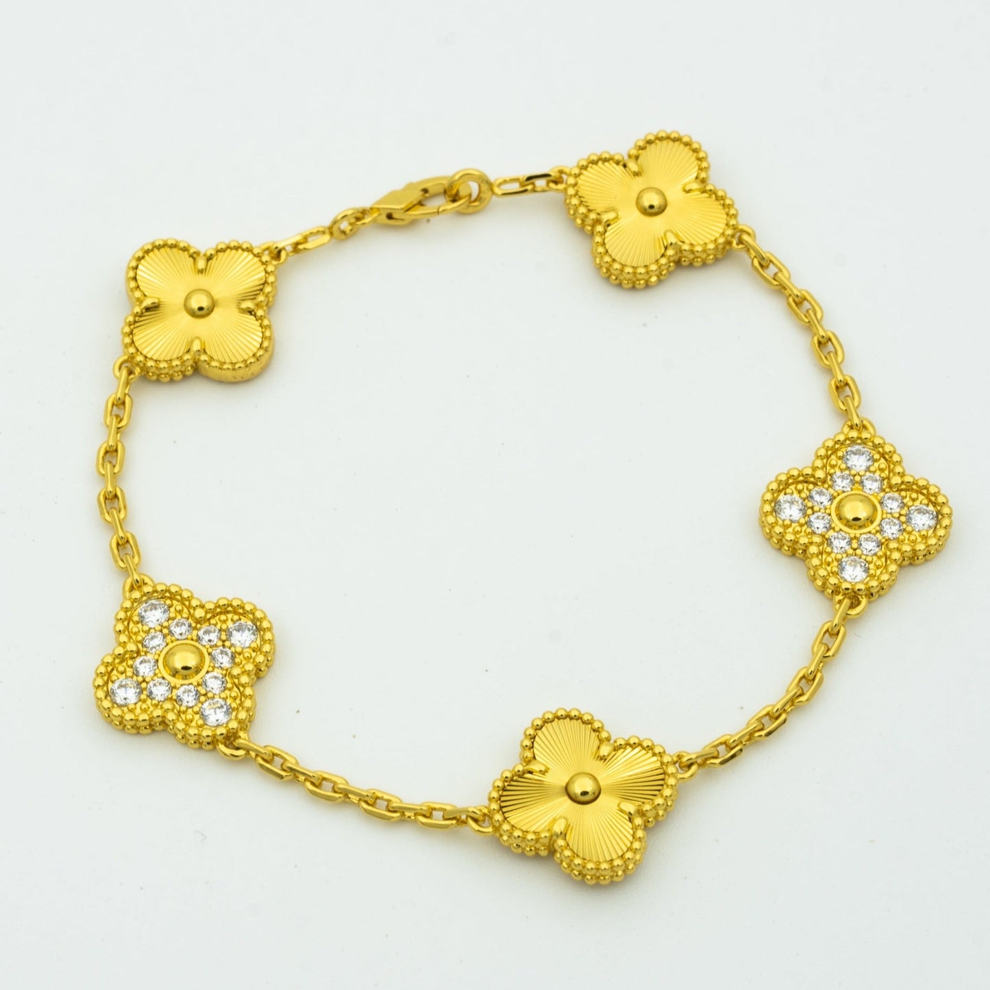 [Polaidi Jewelry] CLOVER 5 MOTIF LASER BRACELET COLLECTION