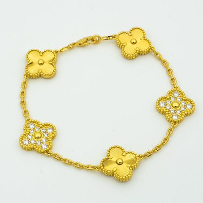 [Polaidi Jewelry] CLOVER 5 MOTIF LASER BRACELET COLLECTION