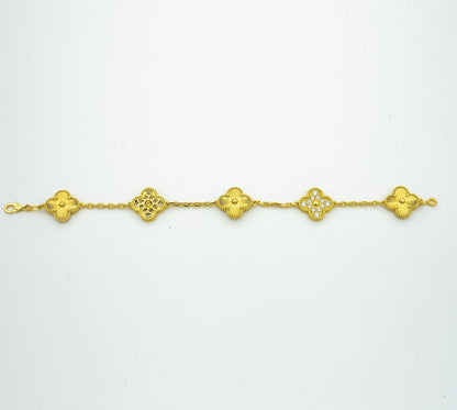 [Polaidi Jewelry] CLOVER 5 MOTIF LASER BRACELET COLLECTION