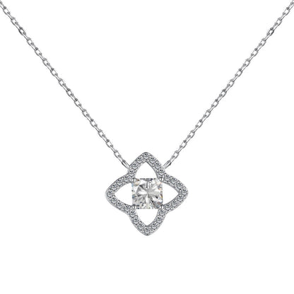 [Polaidi Jewelry]Exquisite Flower Shape Princess Cut Necklace