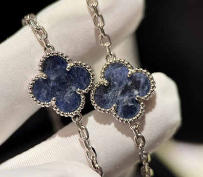 [Polaidi Jewelry]CLOVER 10 MOTIFS BIDE STONE NECKLACE