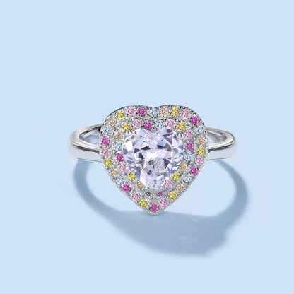 [Polaidi Jewelry]Delicate Ebullient Heart Shape Wedding Ring