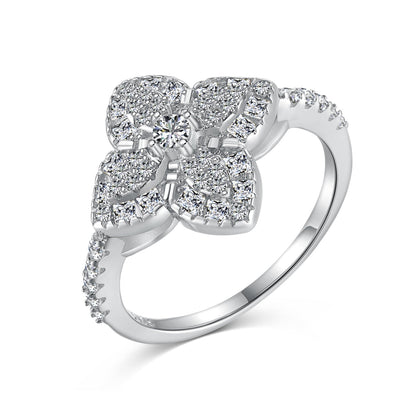 [Polaidi Jewelry]Luxurious Colorful Flower Shape Banquet Ring