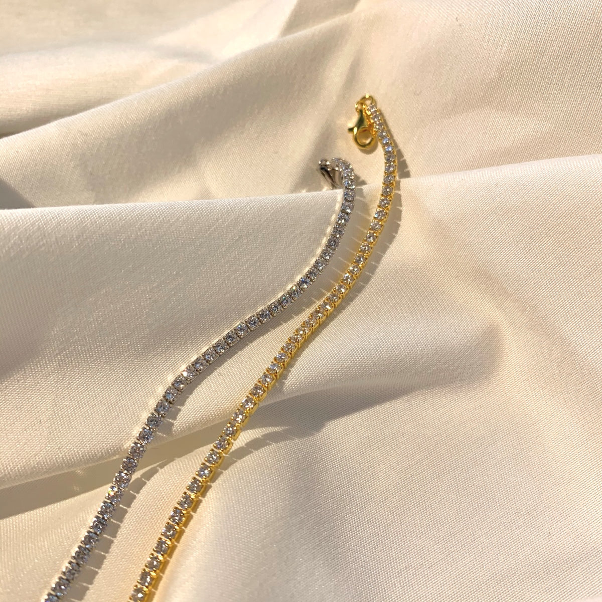 [Polaidi Jewelry]Radiant Shinning Princess Cut Tennis Bracelet