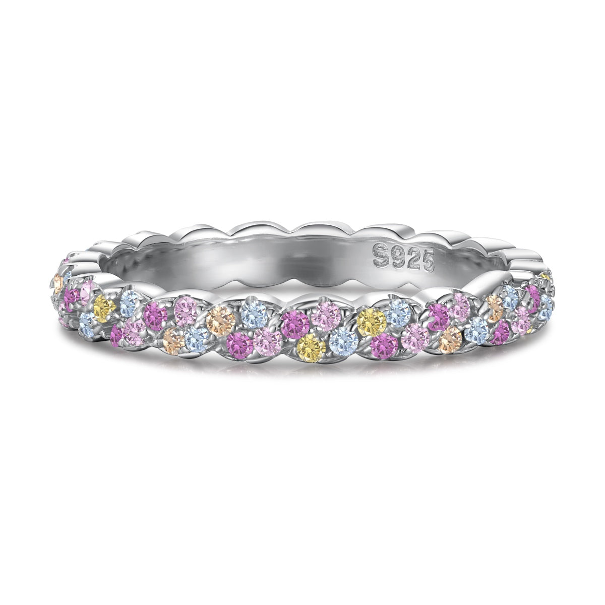 [Polaidi Jewelry]Dainty Ebullient Round Cut Daily Ring