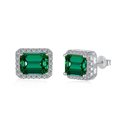 [Polaidi Jewelry]Luxurious Dainty Emerald Cut Banquet Earrings
