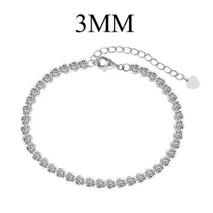 [Polaidi Jewelry]Ornate  Sparkling Round Cut Daily Bracelet