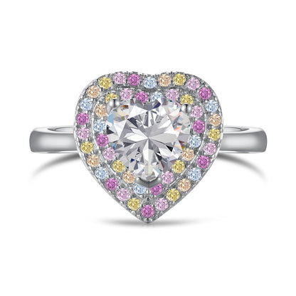 [Polaidi Jewelry]Delicate Ebullient Heart Shape Wedding Ring