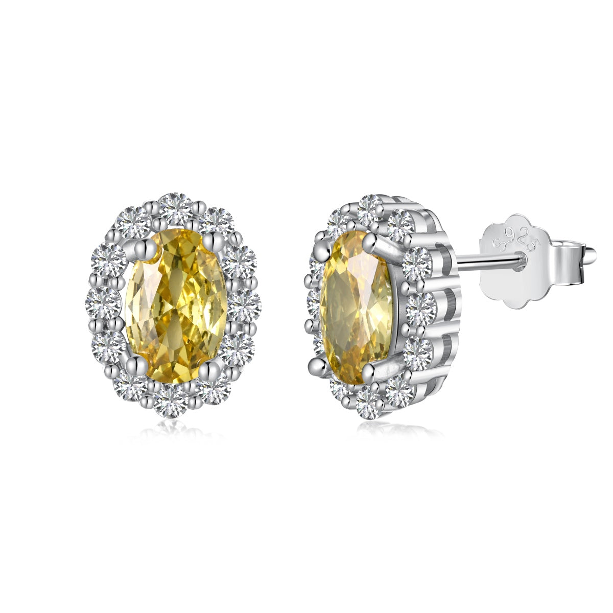 [Polaidi Jewelry]Delicate Unique Oval Cut Daily Earrings