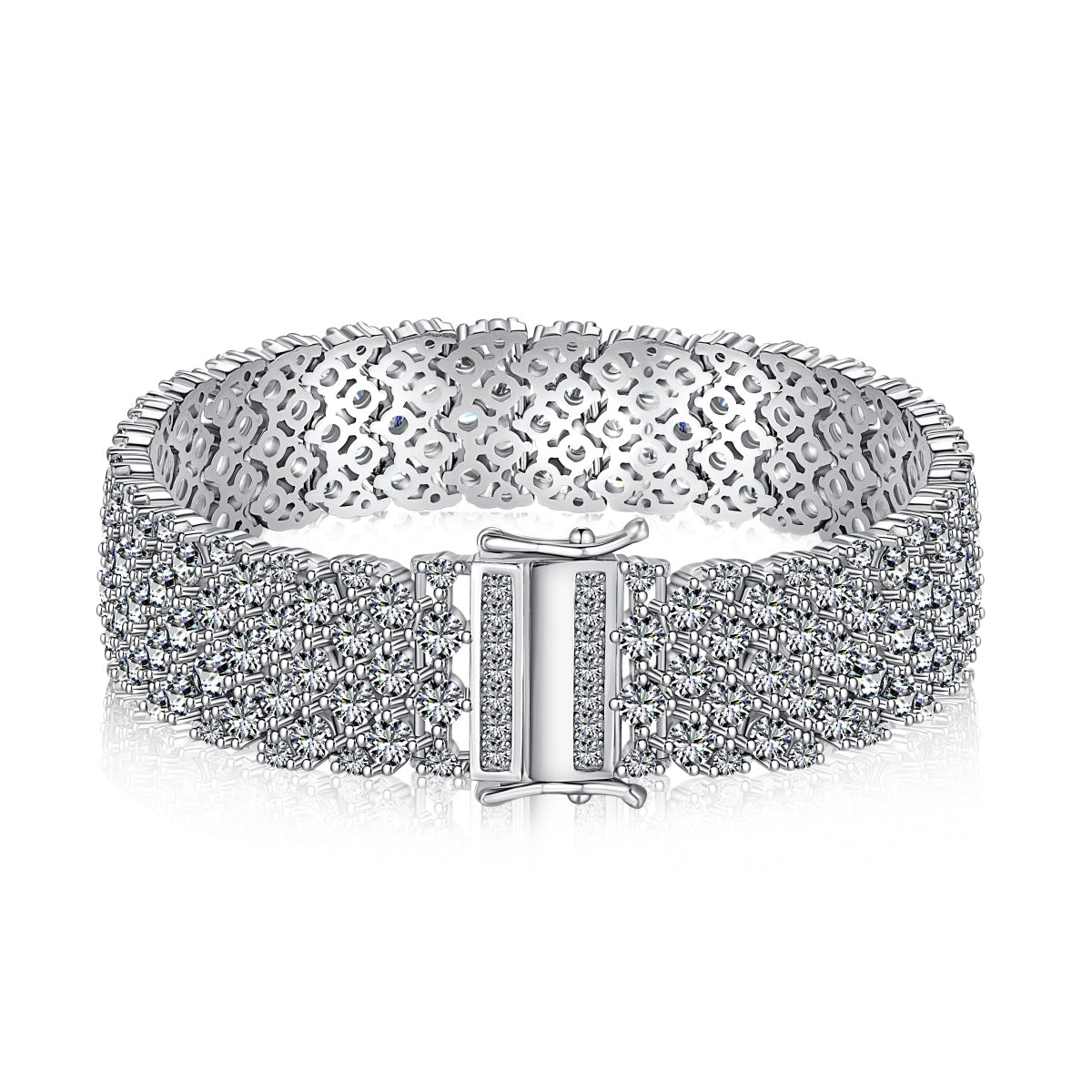 [Polaidi Jewelry]Ornate Elegant Round Cut Party Bracelet