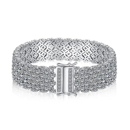 [Polaidi Jewelry]Ornate Elegant Round Cut Party Bracelet