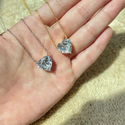 [Polaidi Jewelry]6.0 carat Radiant Heart Shape Necklace