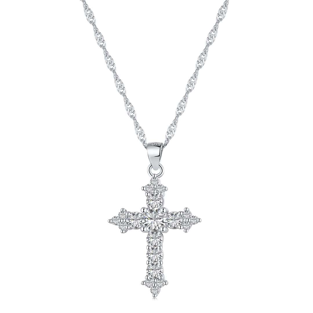 [Polaidi Jewelry]Delicate Cross Shape Necklace