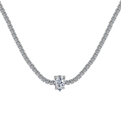 [Polaidi Jewelry]1.0 carat Unique Pear Cut Tennis Necklace