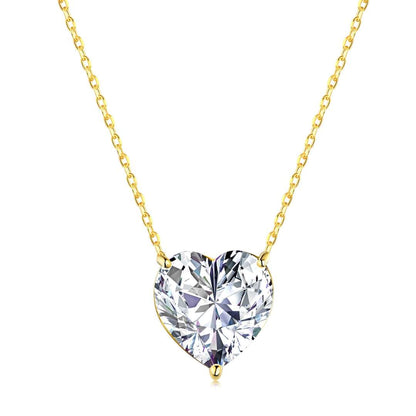 [Polaidi Jewelry]6.0 carat Radiant Heart Shape Necklace