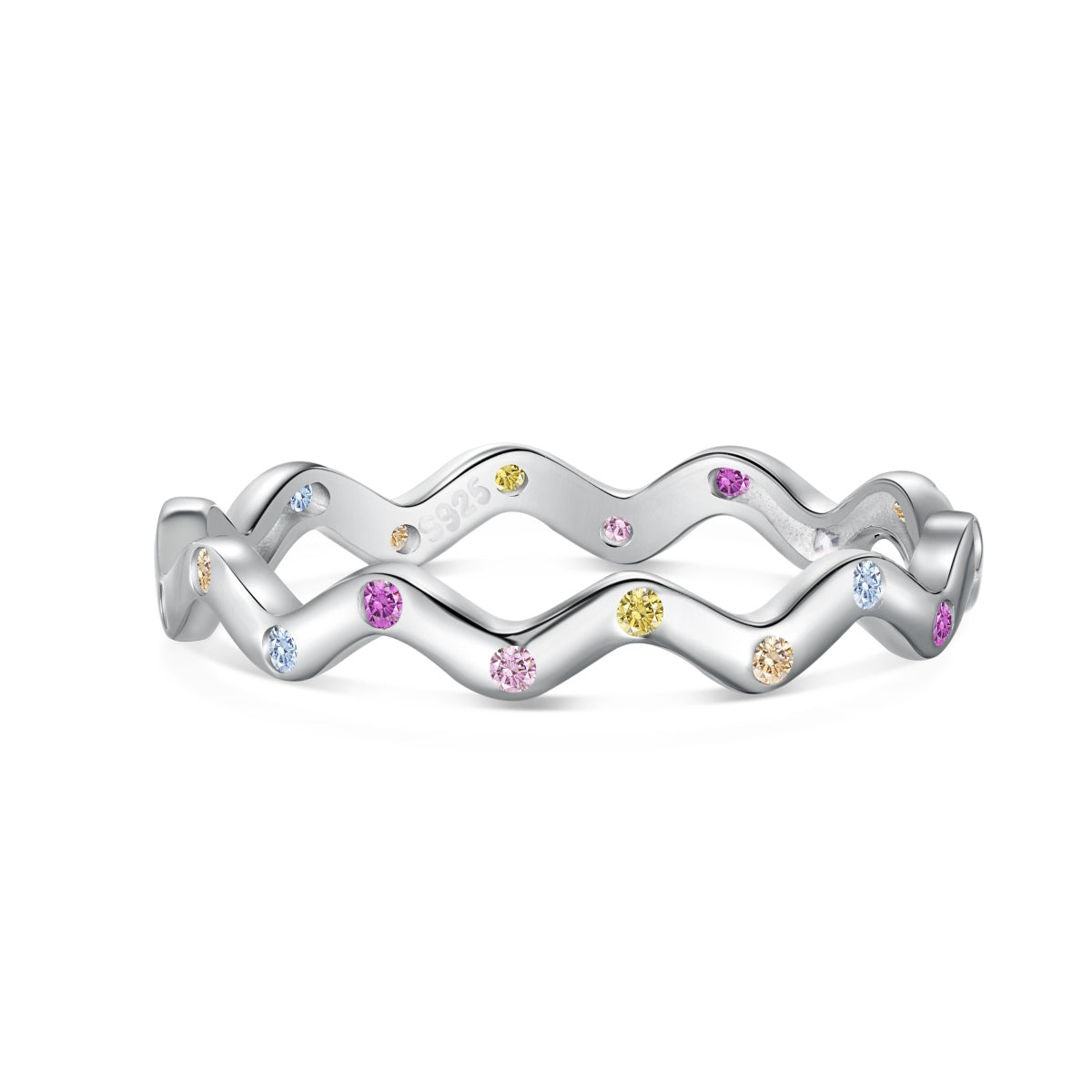 [Polaidi Jewelry]Ornate Vibrant Round Cut Daily Ring
