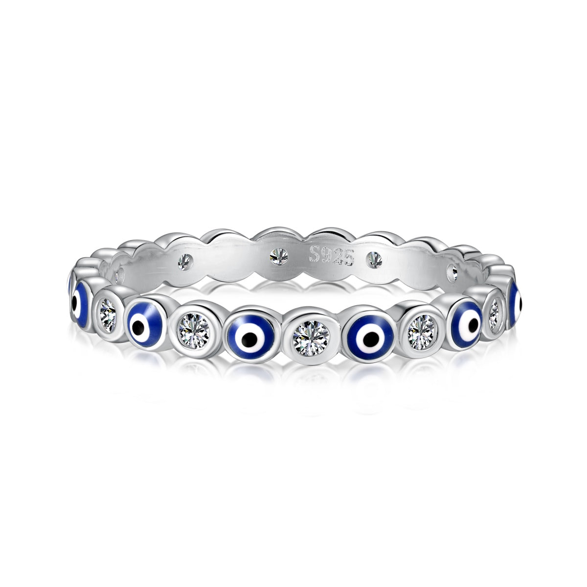 [Polaidi Jewelry]Sparkling Vibrant Round Shape Daily Ring
