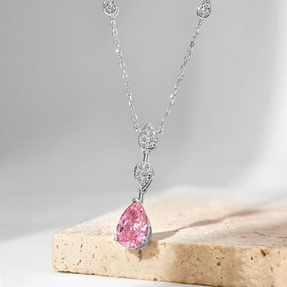 [Polaidi Jewelry]Dazzling Pear Cut Necklace