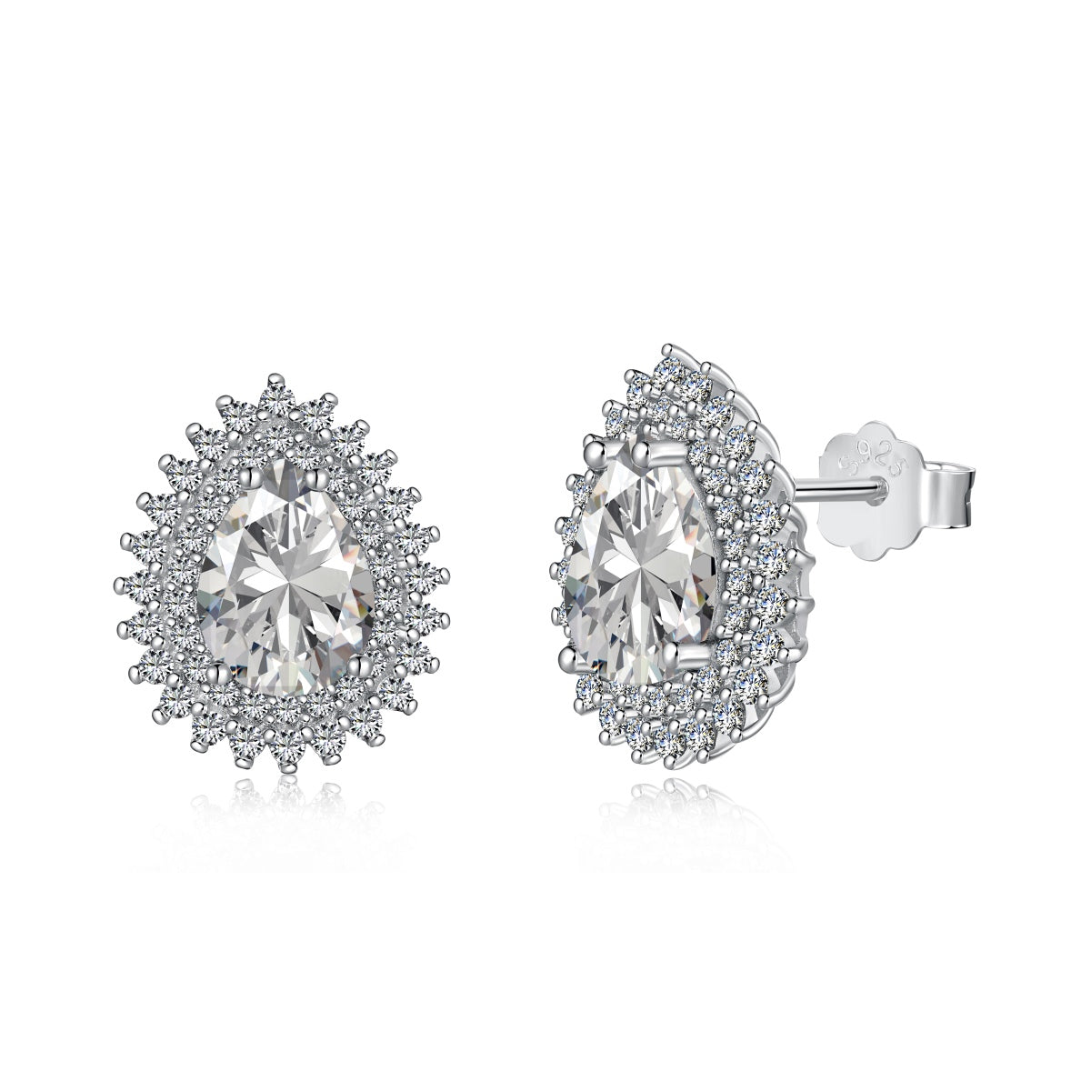 [Polaidi Jewelry]Delicate Gorgeous Pear Cut Daily Earrings