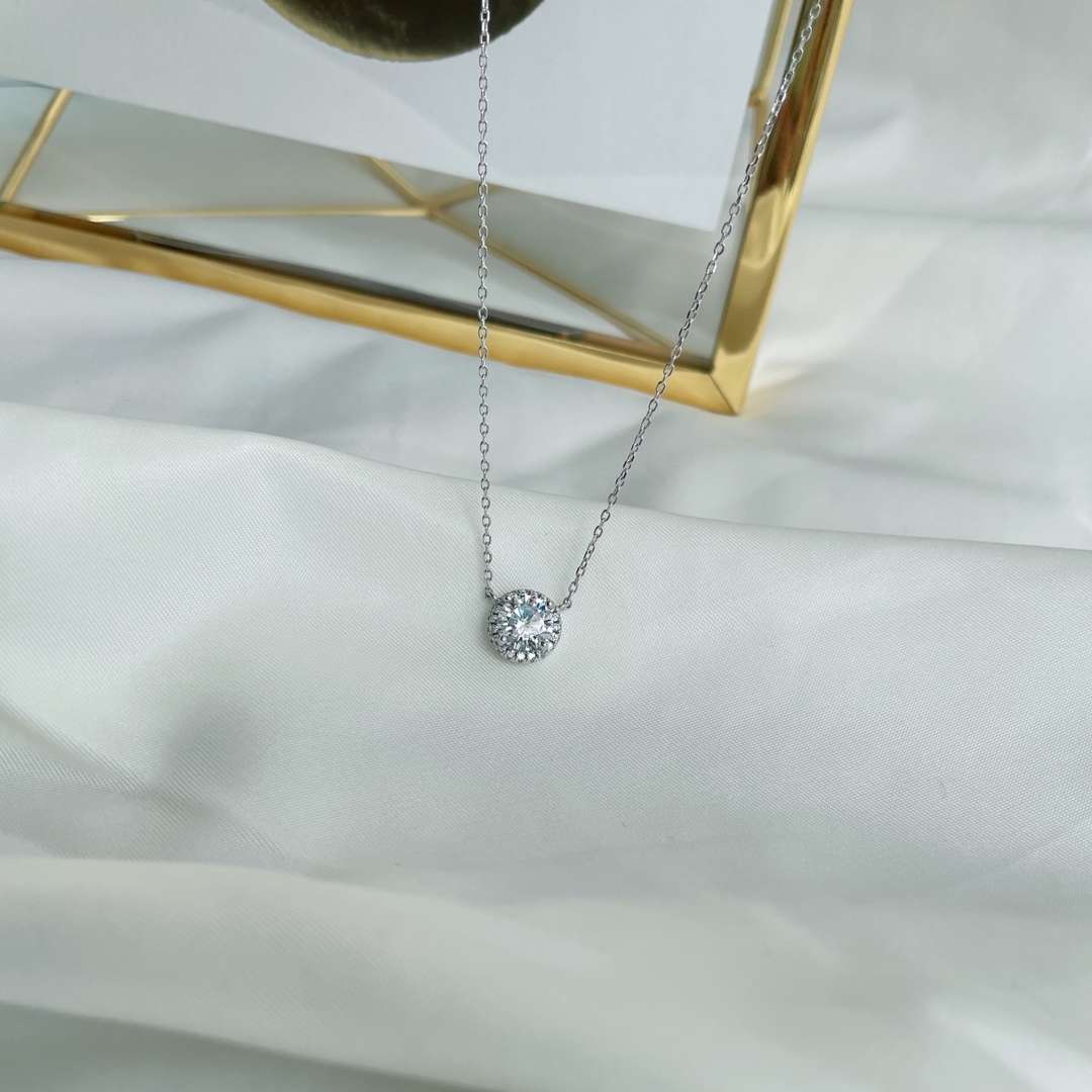 [Polaidi Jewelry]Luxurious Round Cut Necklace