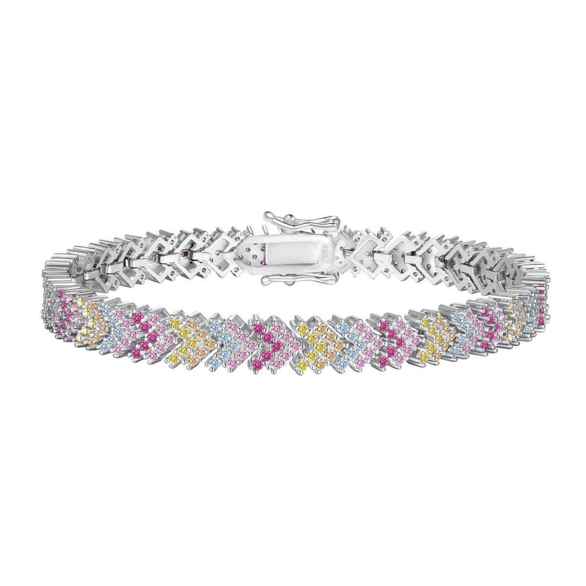 [Polaidi Jewelry]Ornate Sparkling Round Cut Party Bracelet