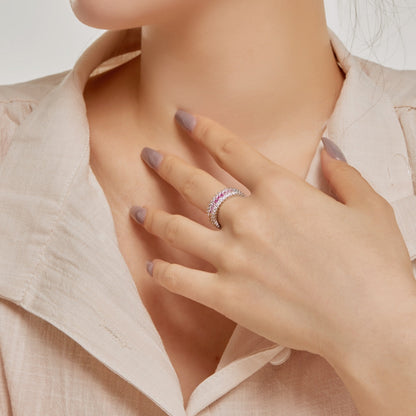 [Polaidi Jewelry]Ornate Colorful Radiant Cut Daily Ring