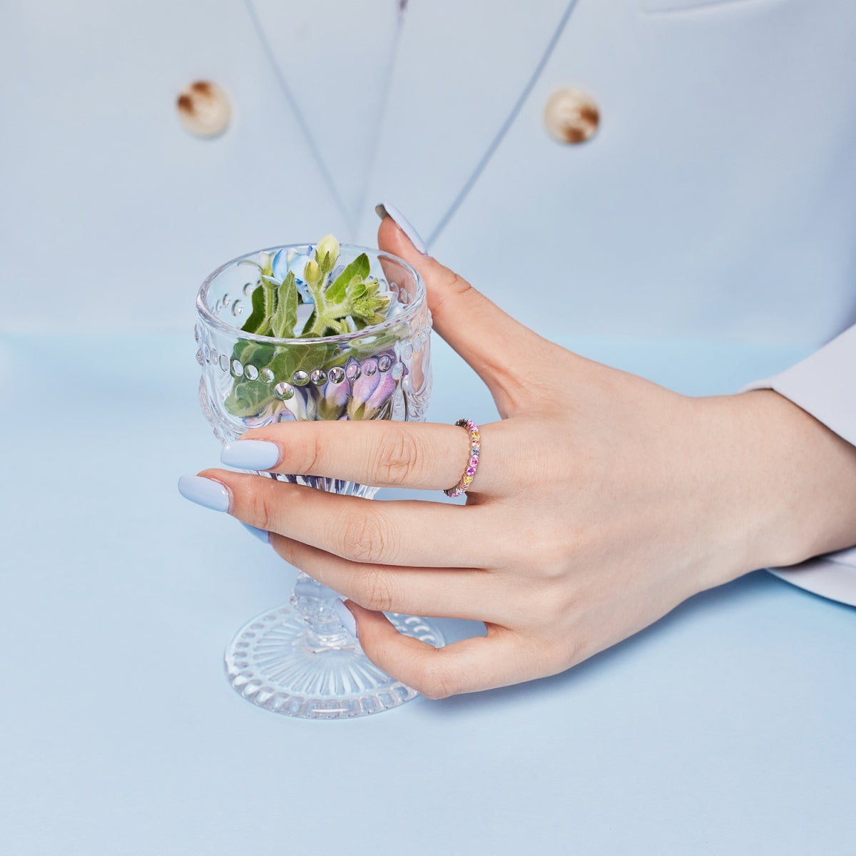 [Polaidi Jewelry]Dazzling Resplendent Round Cut Party Ring