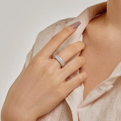 [Polaidi Jewelry]Ornate Colorful Radiant Cut Daily Ring